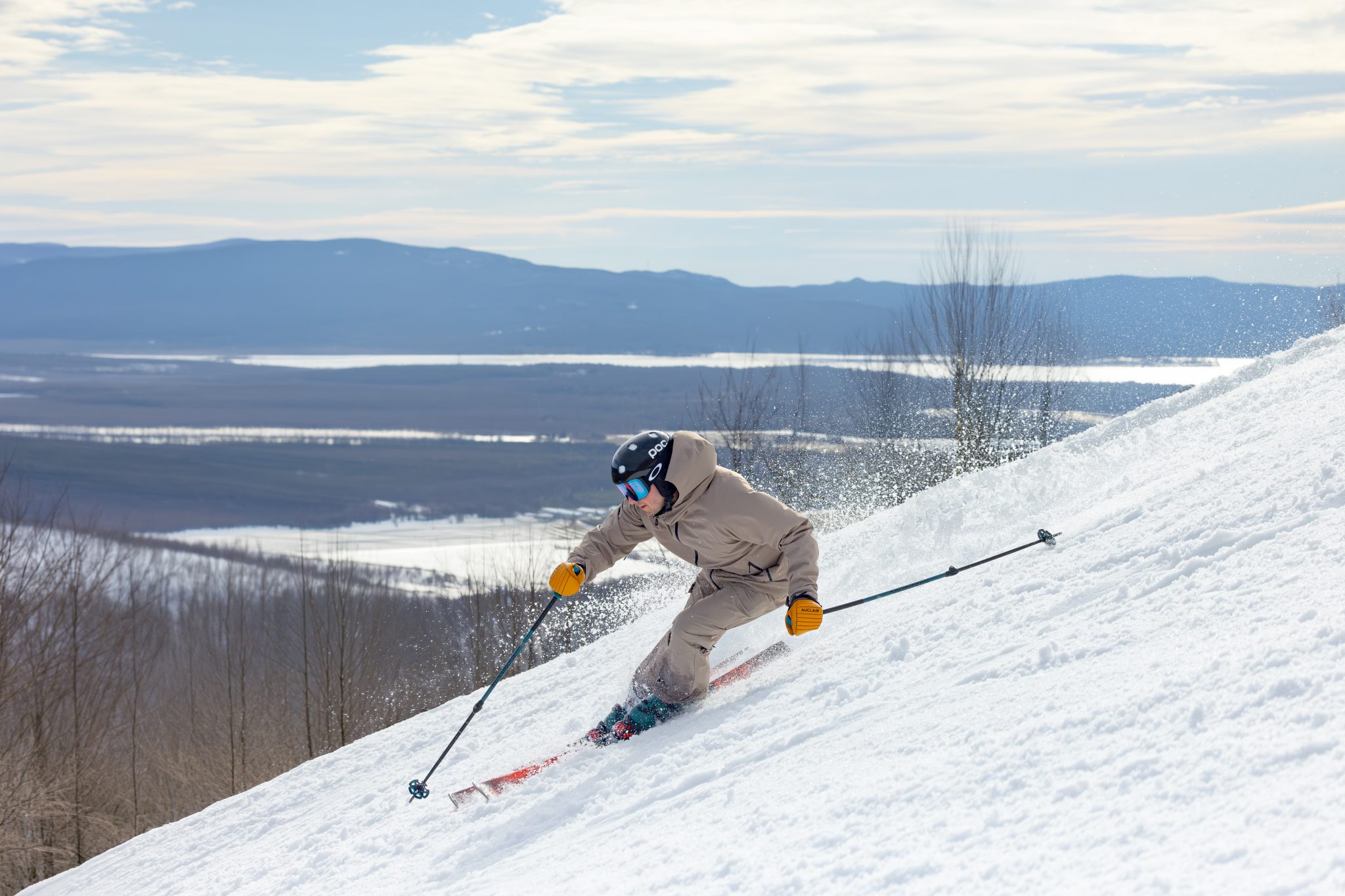Bromont - Skier with Valley View