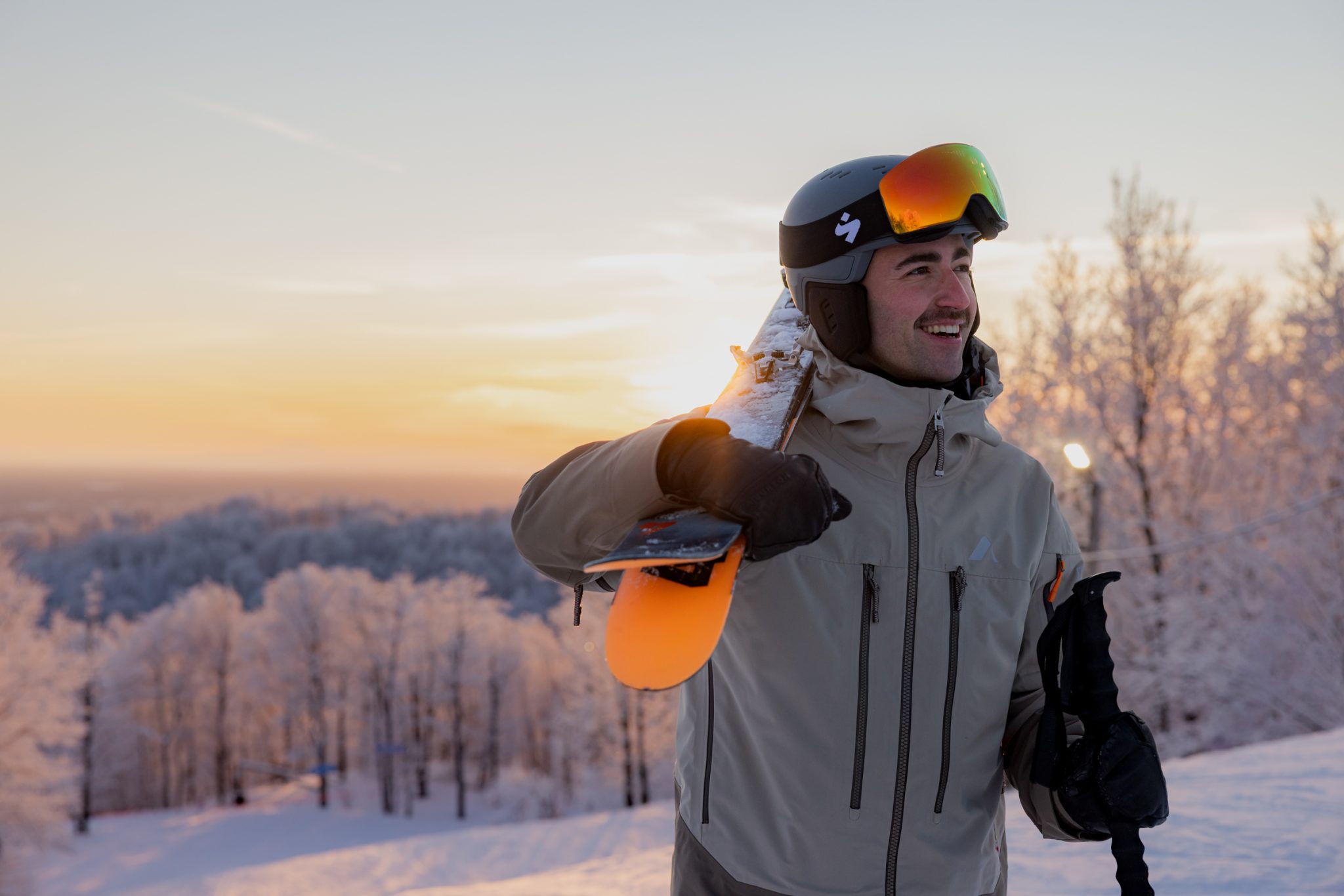 Bromont - Sunset Skier Portrait
