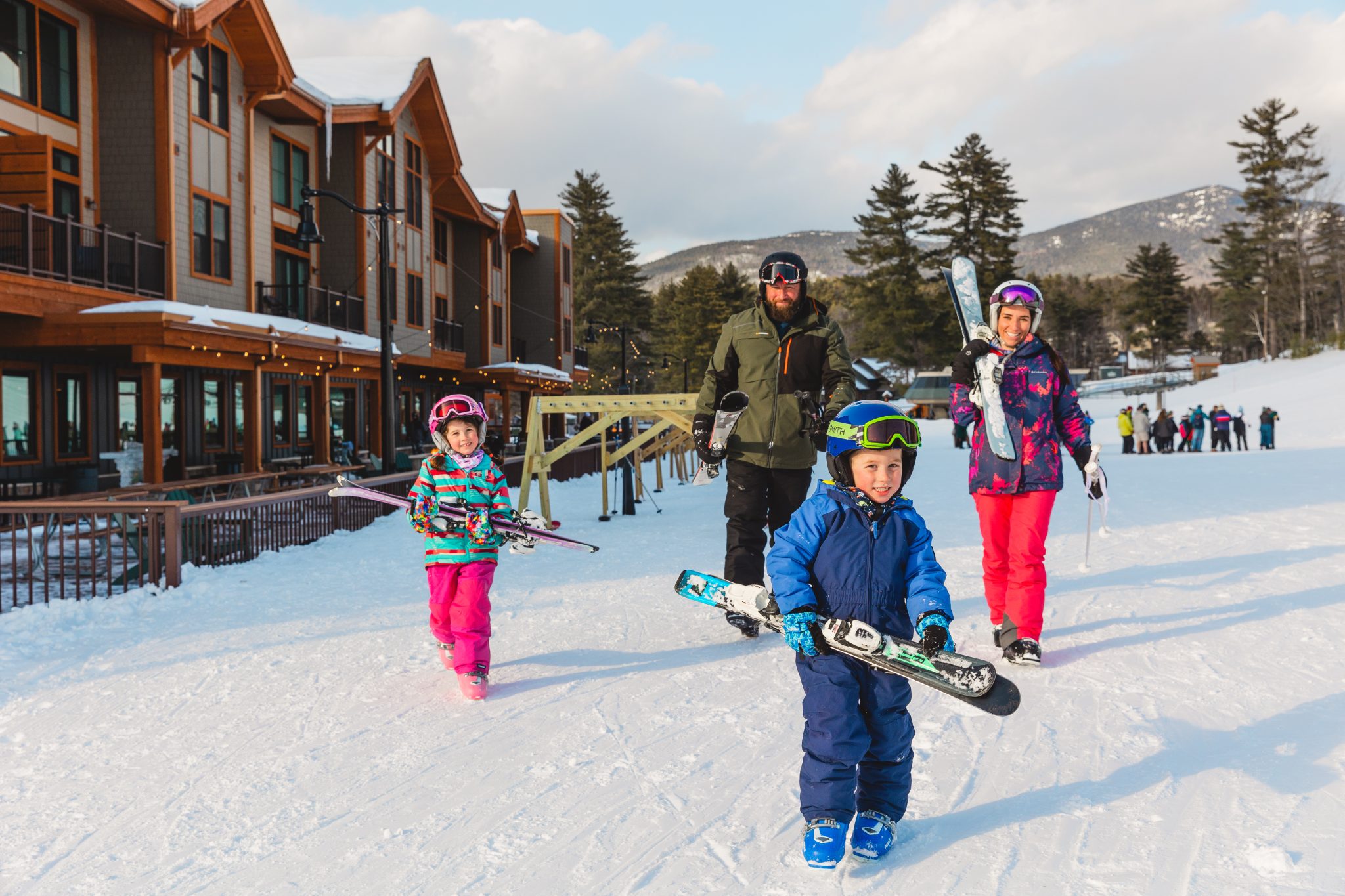 Cranmore - Family at Base Area