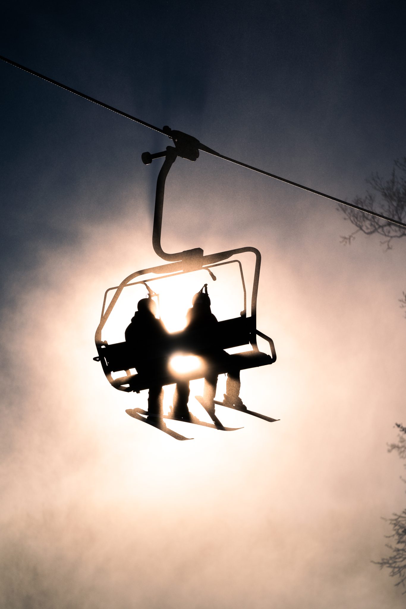 Holimont - Chairlift in Fog